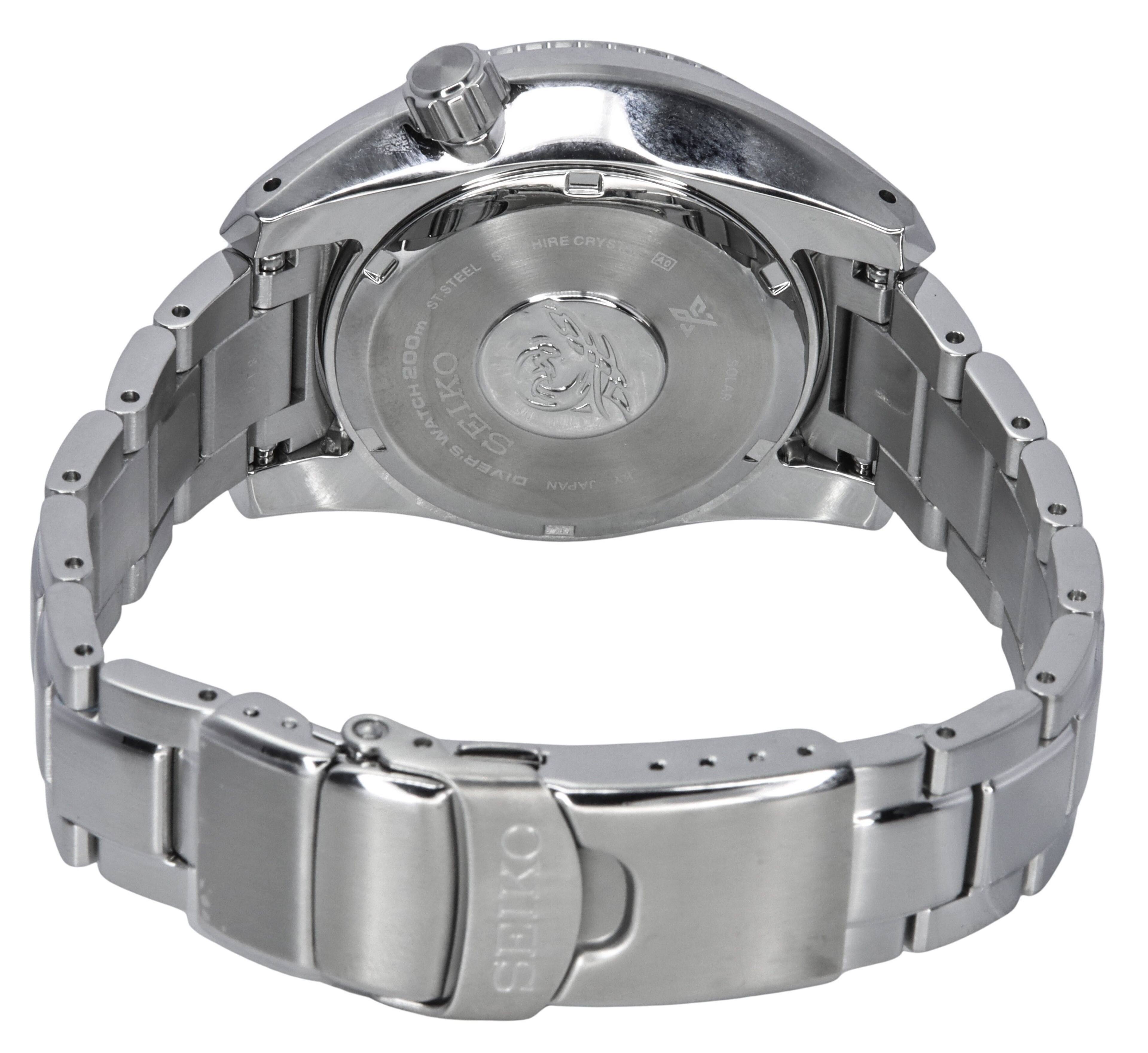 HIRE CRYSTOS AD ST.STEEL 200m WATCH SEIKO DIAEB2 JAPAN A SOLAR SEIKO