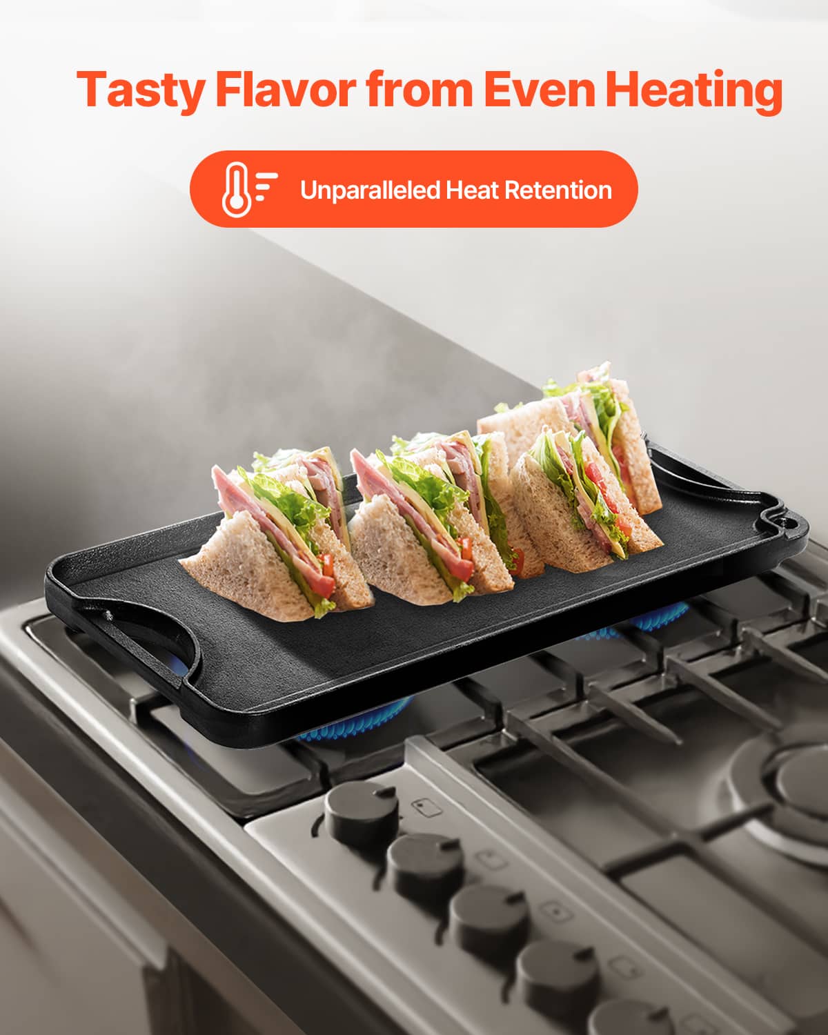 VEVOR Reversible Grill Griddle - Thumbnail 5