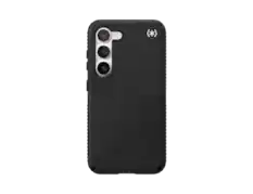 Front. Speck - Speck Presidio2 Grip Case for Samsung Galaxy S23+ - Black.