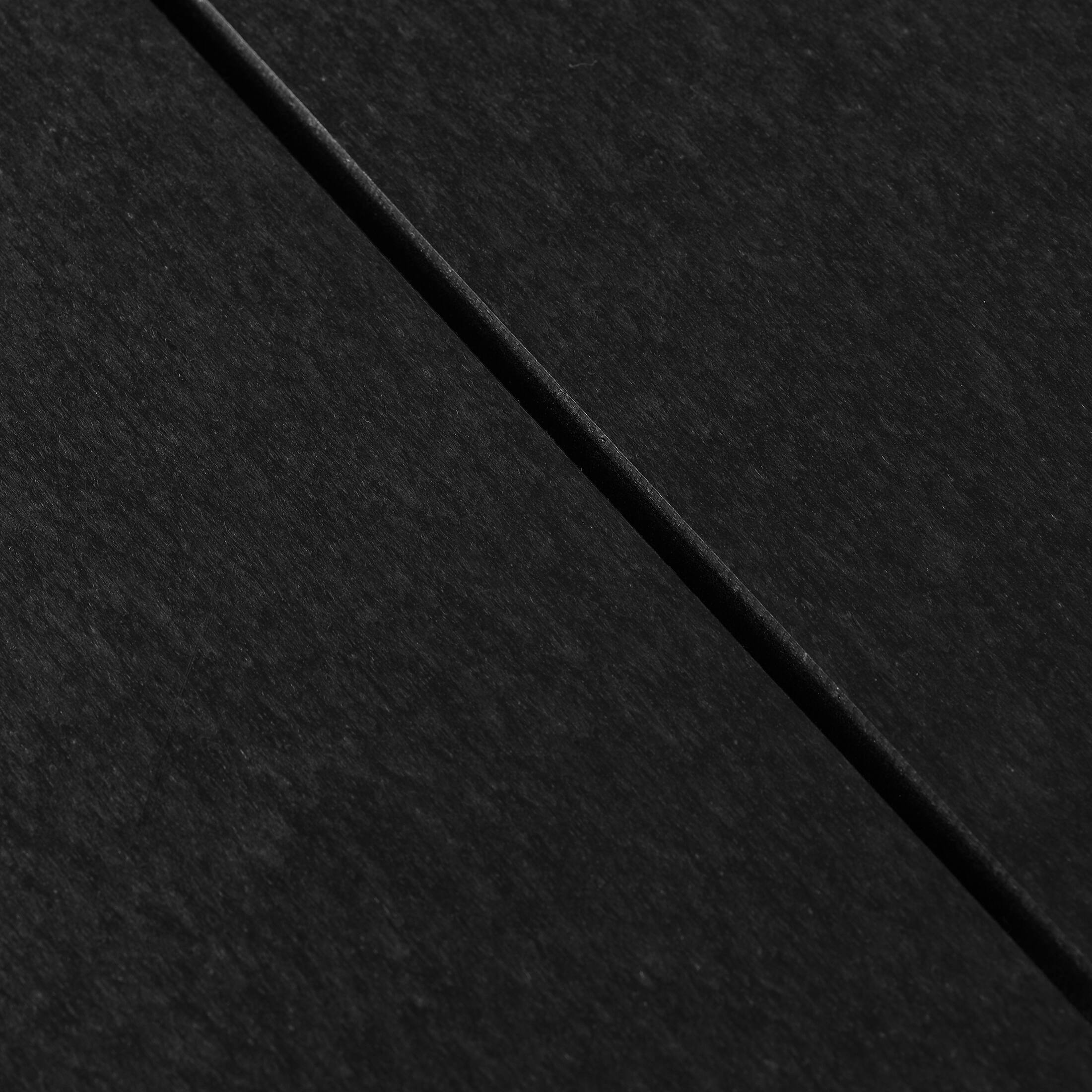Alt View 4. WestinTrends - WestinTrends Ashore Outdoor HDPE 48" Modern Backless Patio Bench - Black.