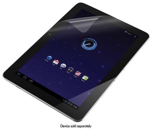 Front Standard. Belkin - Screen Guard Transparent Overlay for Samsung Galaxy 10.1" Tablets - Clear.