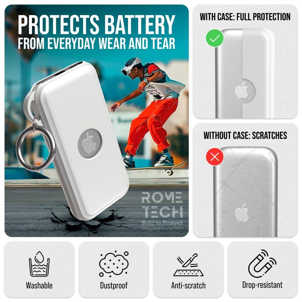 PROTECTS BATTERY FROM EVERYDAY WEAR AND TEAR

WITH CASE: FULL PROTECTION

WITHOUT CASE: SCRATCHES

Washable

Dustproof

Anti-scratch

Drop-resistant
