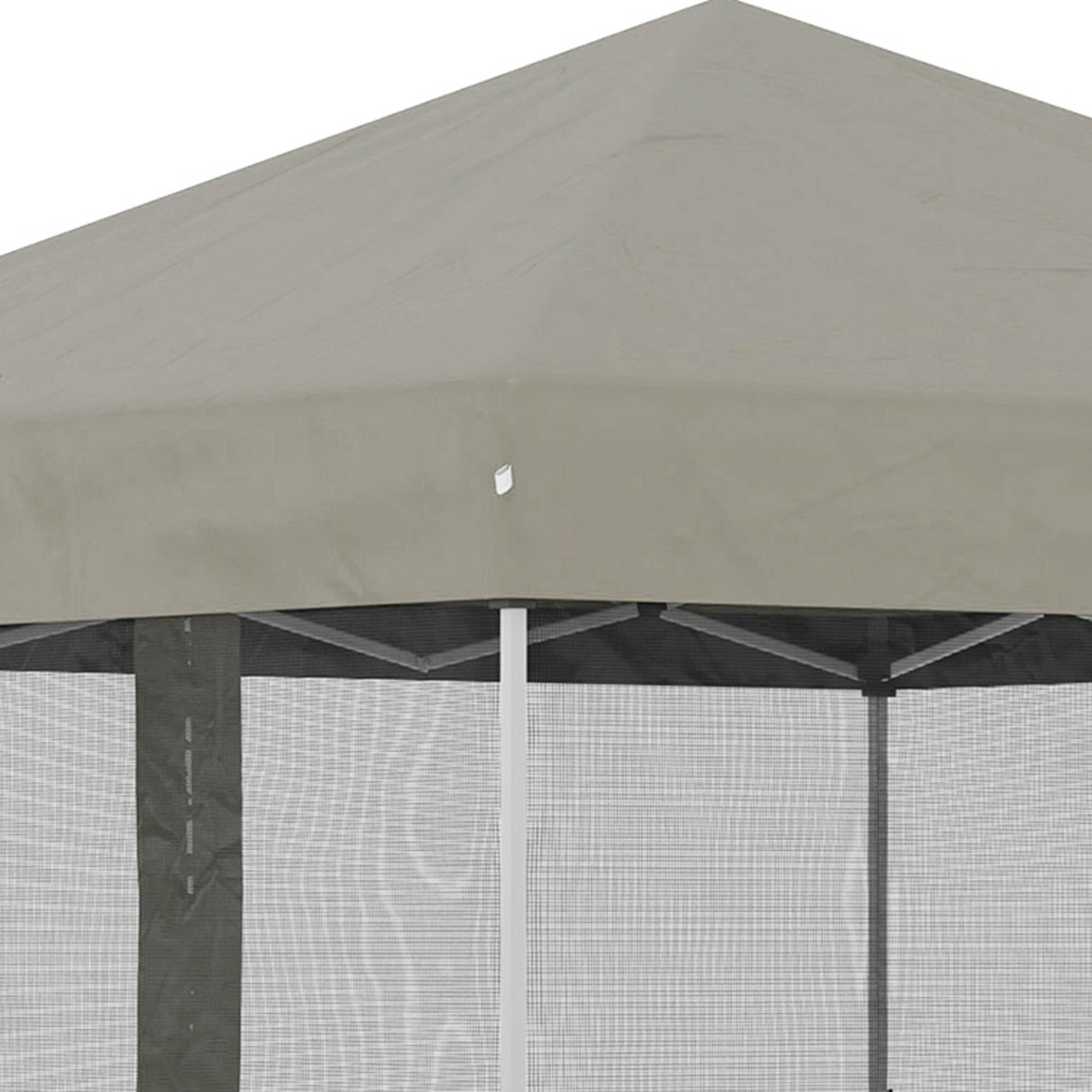 Alt View 7. Outsunny - 10' x 10' Pop Up Canopy Tent, Tents for Parties with Wheeled Carry Bag, Screen House Room - Beige.