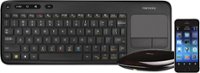 Front Zoom. Logitech - Harmony Smart Wireless Keyboard - Black.