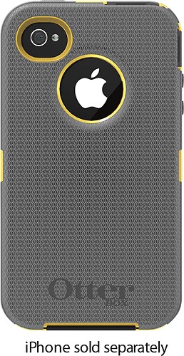 Best Buy: OtterBox Defender Series Case for 4S Yellow/Gray 63-1271-05-BB