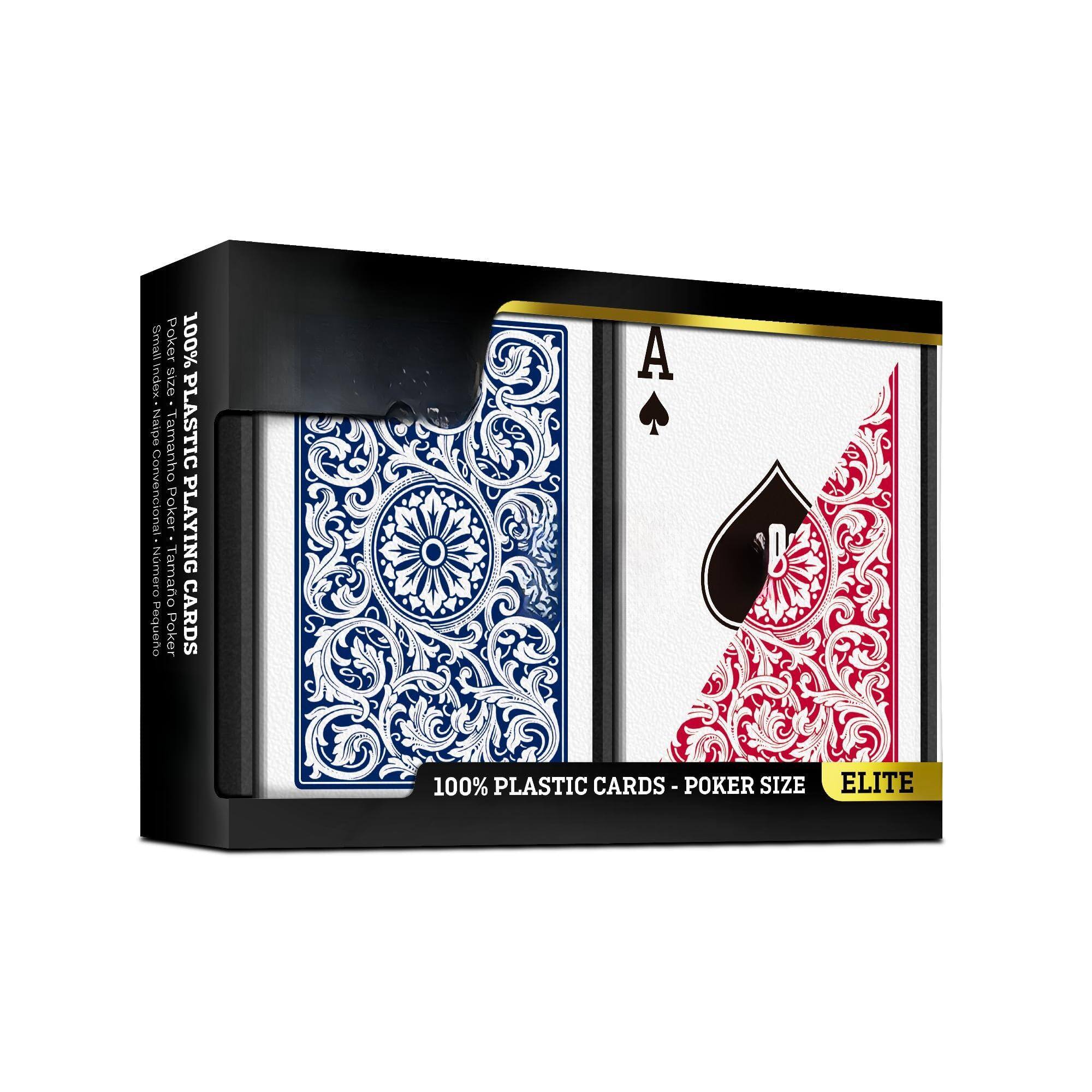 100% PLASTIC CARDS - POKER SIZE  
ELITE  
100% PLASTIC CARDS - POKER SIZE  
ELITE