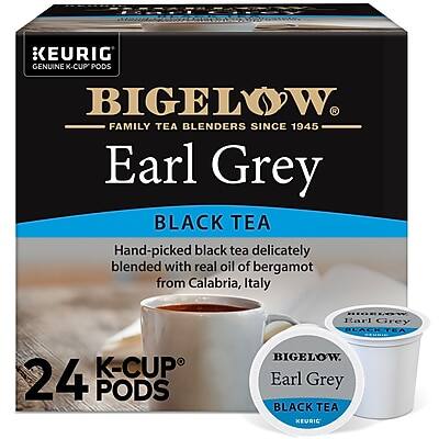 KEURIG GENUINE K-CUP PODS
BIGELOW
FAMILY TEA BLENDERS SINCE 1945
Earl Grey
BLACK TEA
Hand-picked black tea delicately blended with real oil of bergamot from Calabria, Italy
24 K-CUP PODS
Earl Grey BLACK TEA
KEURIG