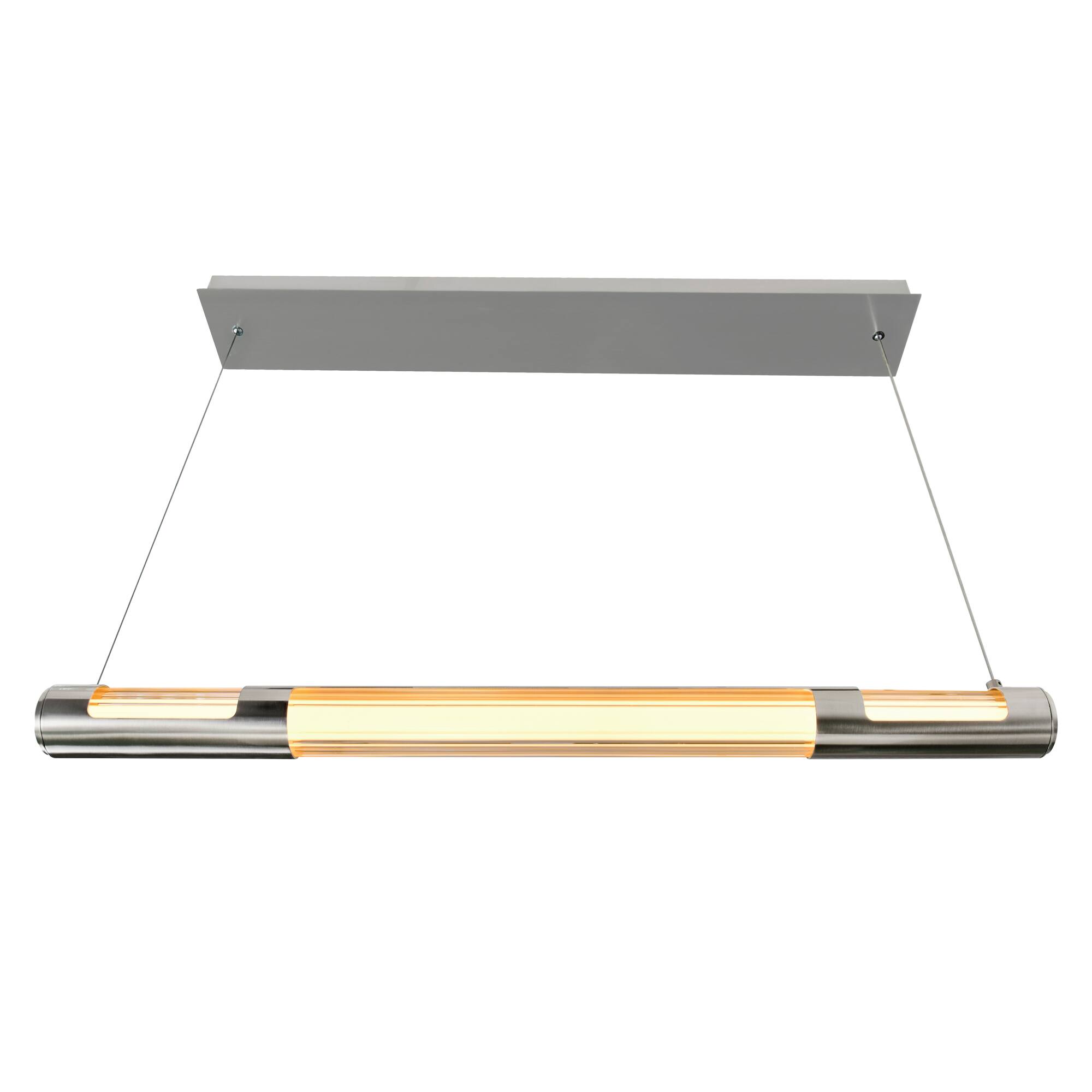Angle. CWI Lighting - Neva 36 in LED Integrated Satin Nickel Chandelier - Satin Nickel.