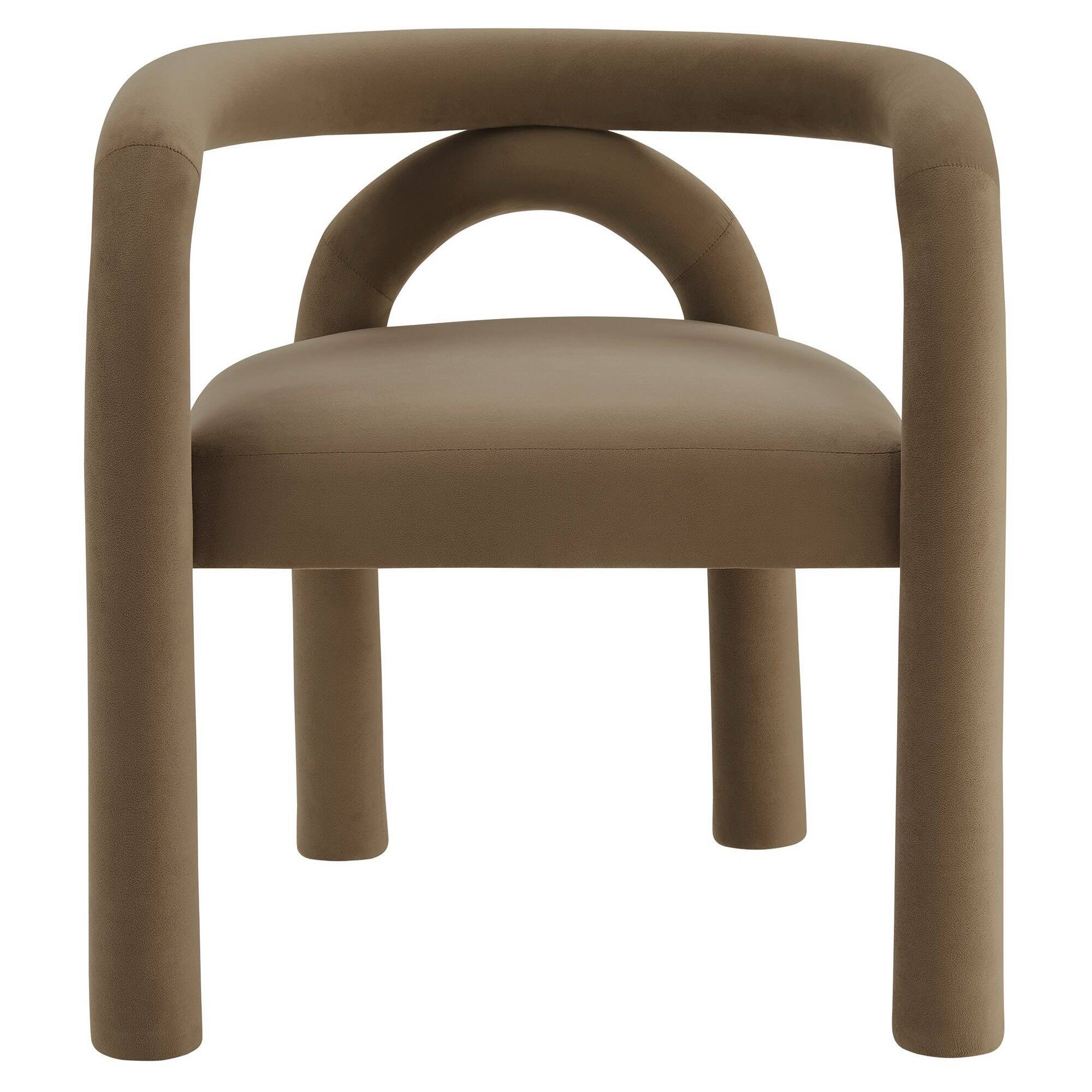 Alt View 2. Modway - Astrid Performance Velvet Dining Chair by Modway - Brown.
