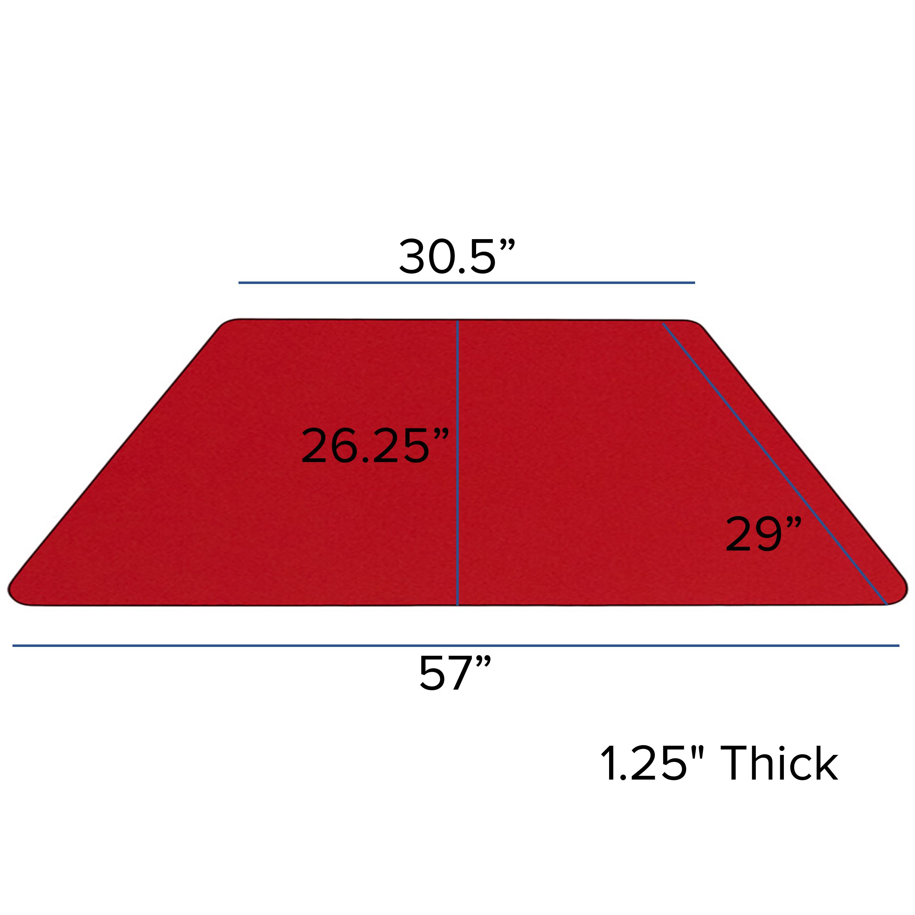 30.5"  
26.25"  
29"  
57"  
1.25" Thick