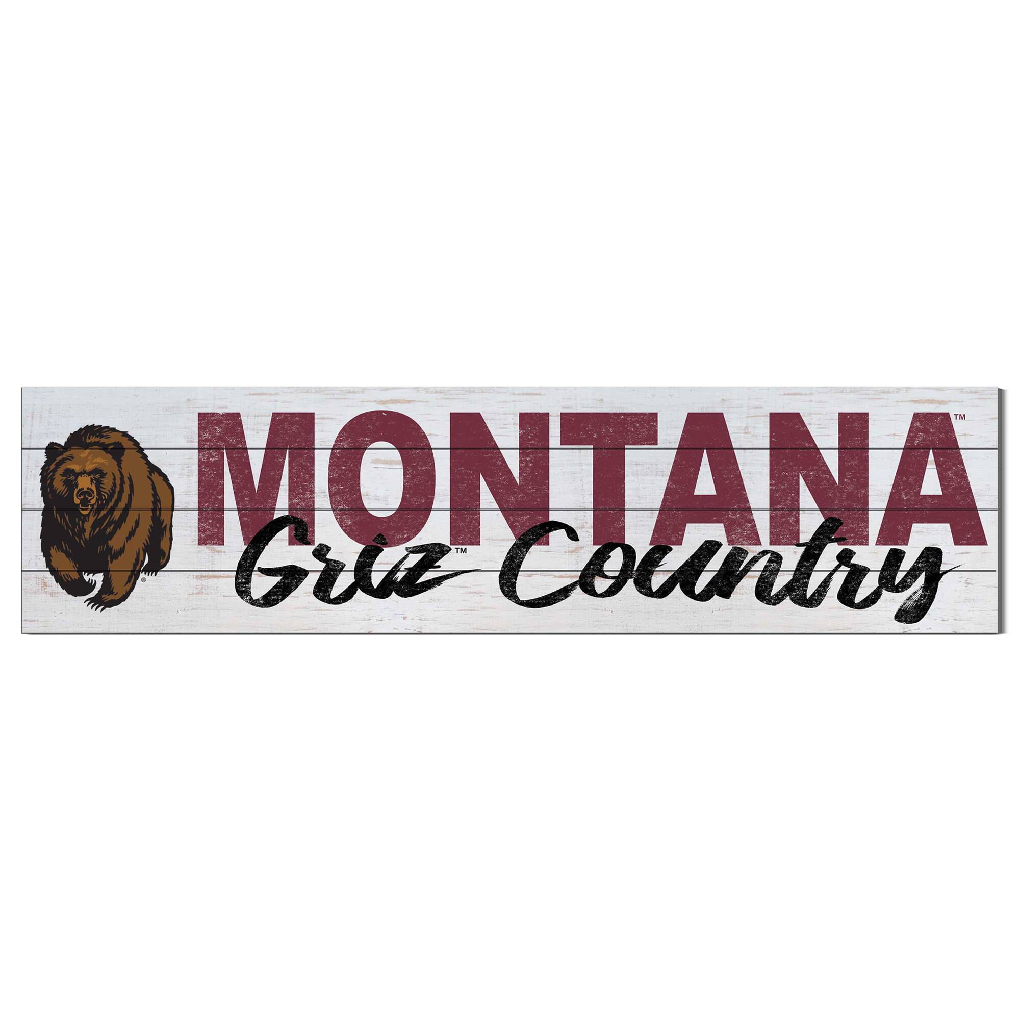Montana Grizzlies 40'' x 10'' Logo Sign