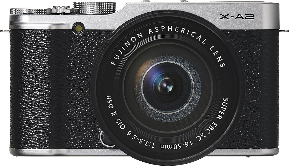calorie paraplu Logisch Fujifilm X-A2 Mirrorless Camera with XC 16-50mm Lens Silver 16455116 - Best  Buy