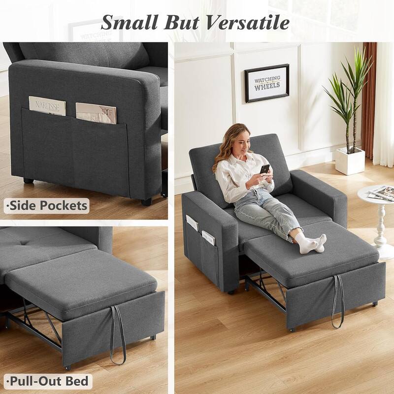 Small But Versatile

- Side Pockets
- Pull-Out Bed

WATCHING WHEELS