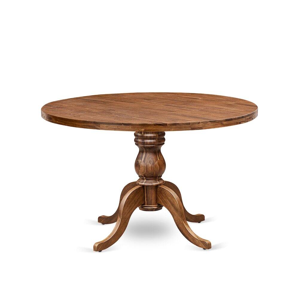Front. East West Furniture - Wood Dining Room Table - Brown.