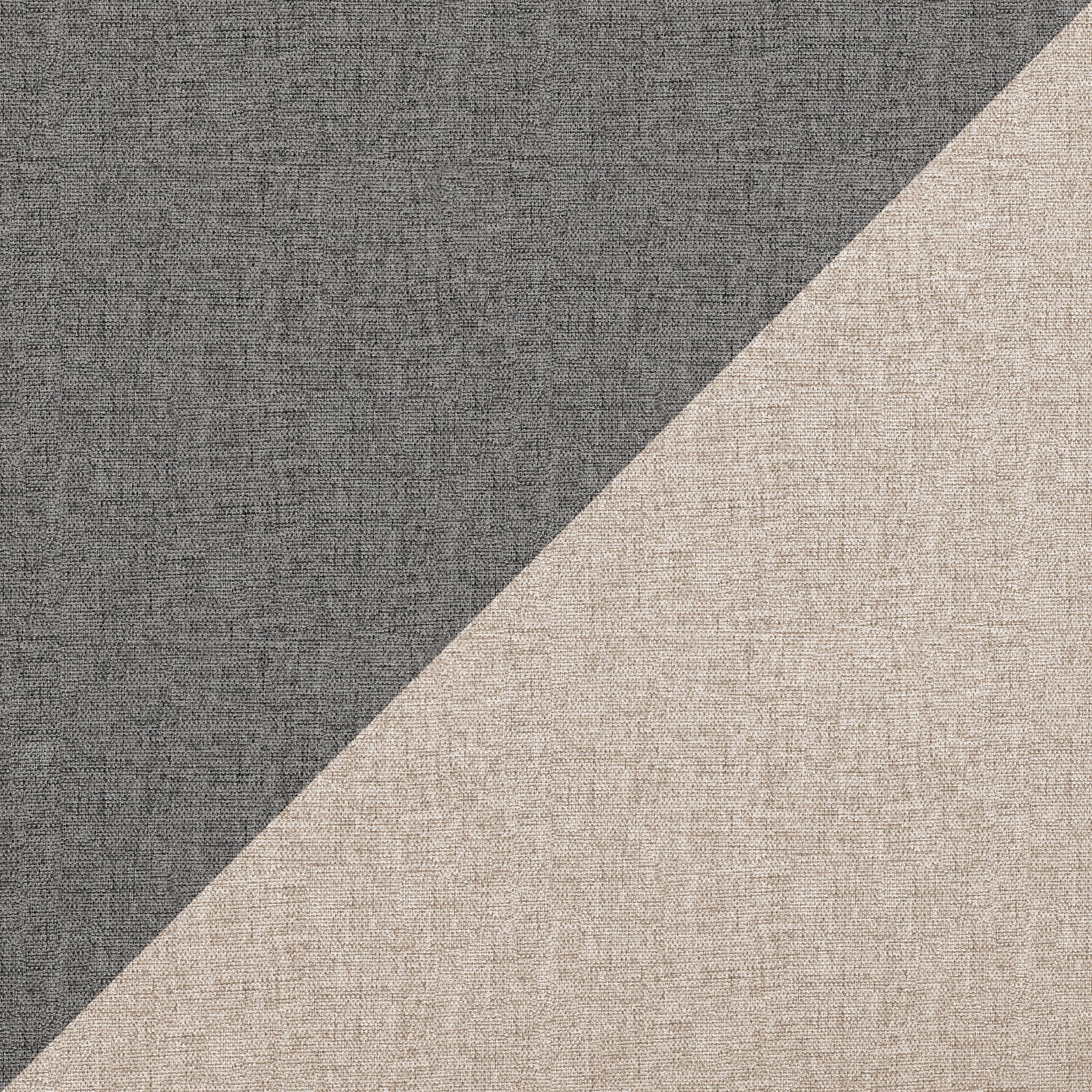 Alt View 8. Boyd Sleep - Triptych Upholstered Platform Bed Frame, 13 Slat Wood Support System, No box Spring Required - White/Grey.