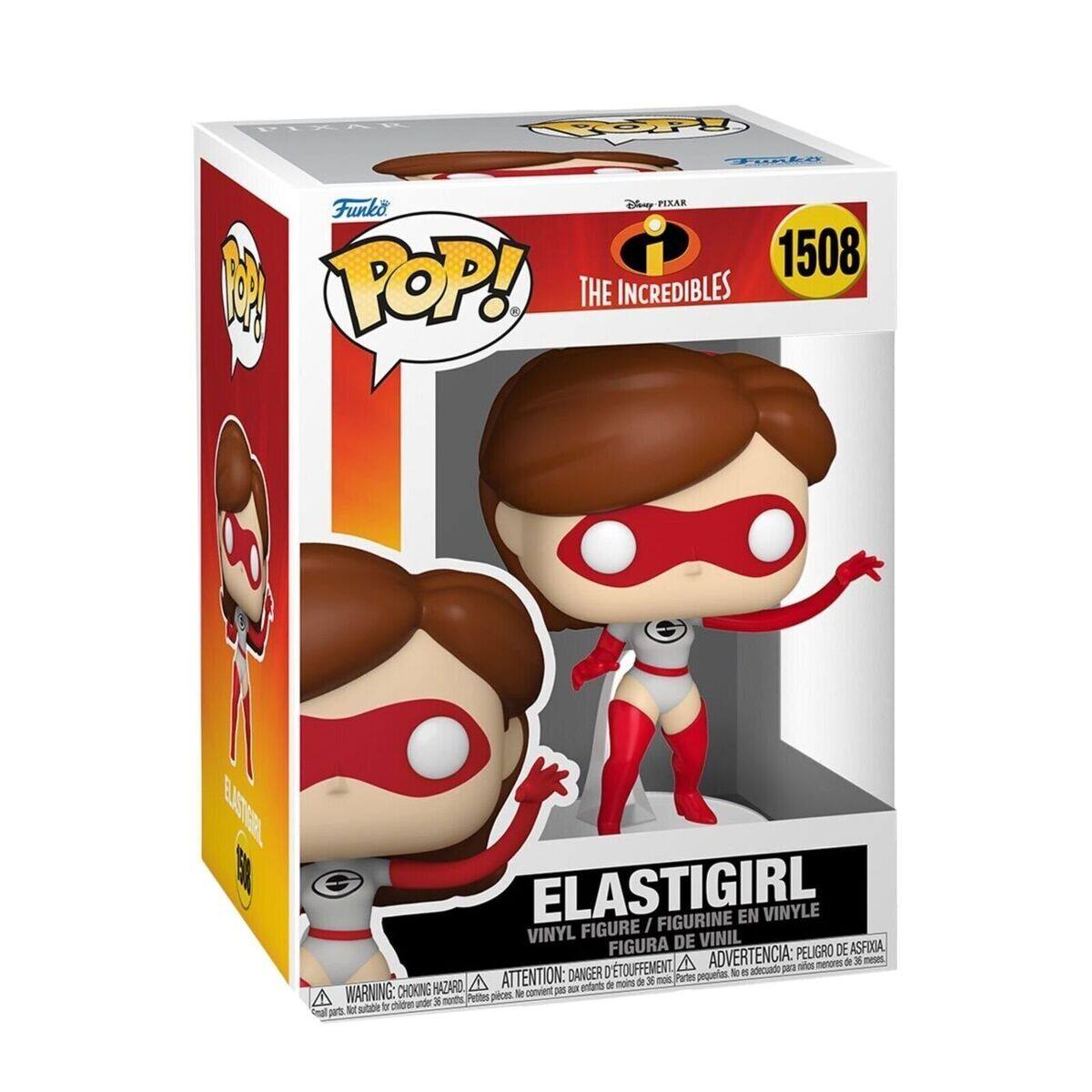 PRi Fp TERLE Funko Disny FEXAR i 1508 M POP! THE INCREDIBLES BATER ELASTIGIRL FIGURINE EN VINYLE FIGURE I VINYL DE VINIL FIGURA ADVERTENCIA: PELIGRO DE ASFIXIA A meroms ae 3 -e 'TOUFFEMENT adeciado par ne DANGER pequeres  n HAZARO ATTENTION: enterts de nots de x mos Partes WARNING: CHOKING corviest  - A Petttes pices  - unde x norths M subbe i parts