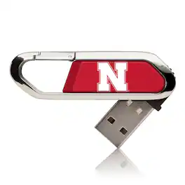 Keyscaper - Nebraska Huskers Solid Design 32GB Clip USB Flash Drive - Multicolor