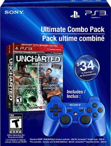  Uncharted 1&2 Dual Pack PS3 : Video Games