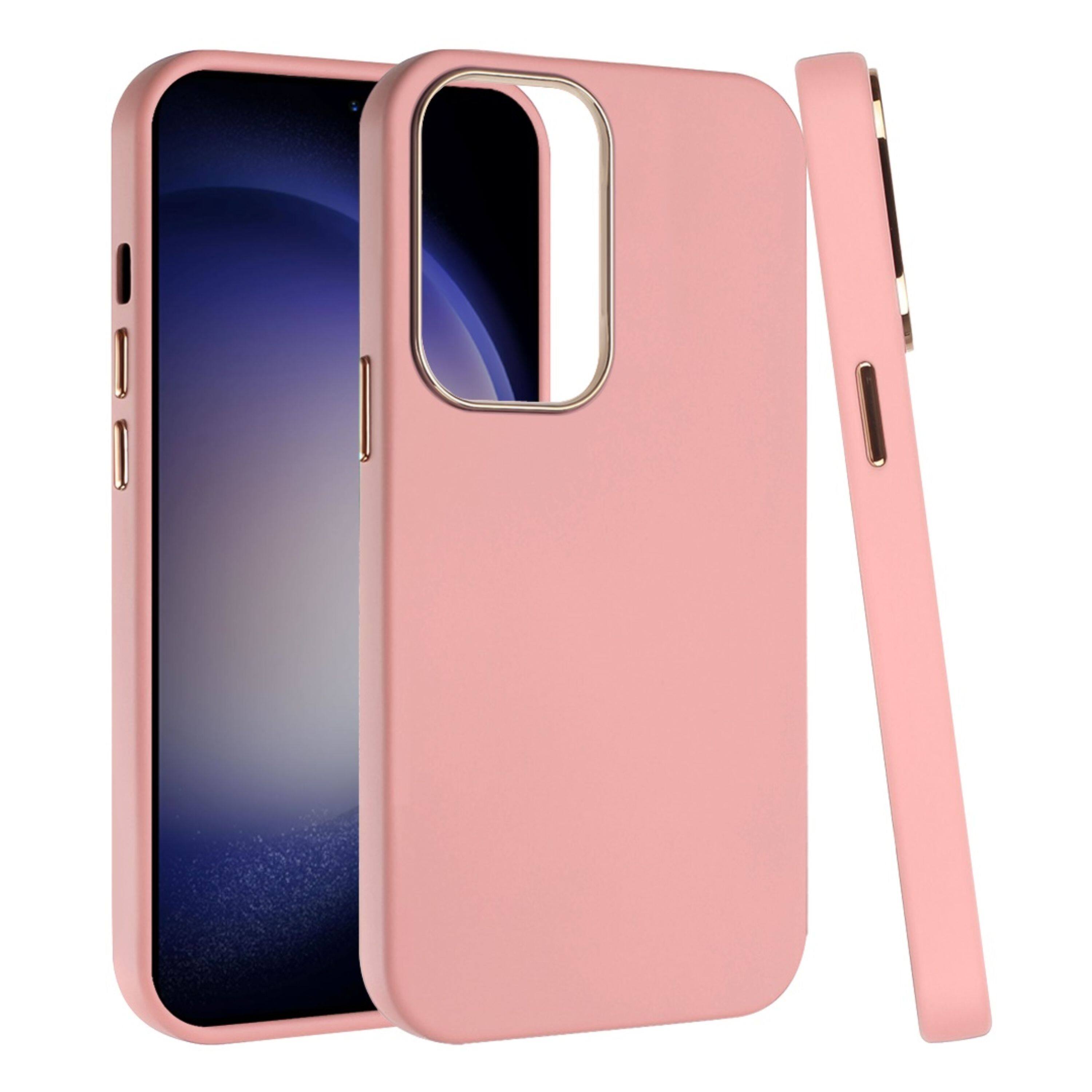 Kitcheniva - Soft Premium Phone Cover With Chromed buttons For Samsung Galaxy S24+ Plus - Light Pink price history on PriceWatchPro