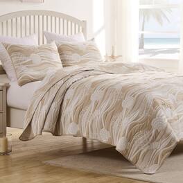 BreeBe - Dover Coverlet Set 3-Piece Full/Queen - Natural