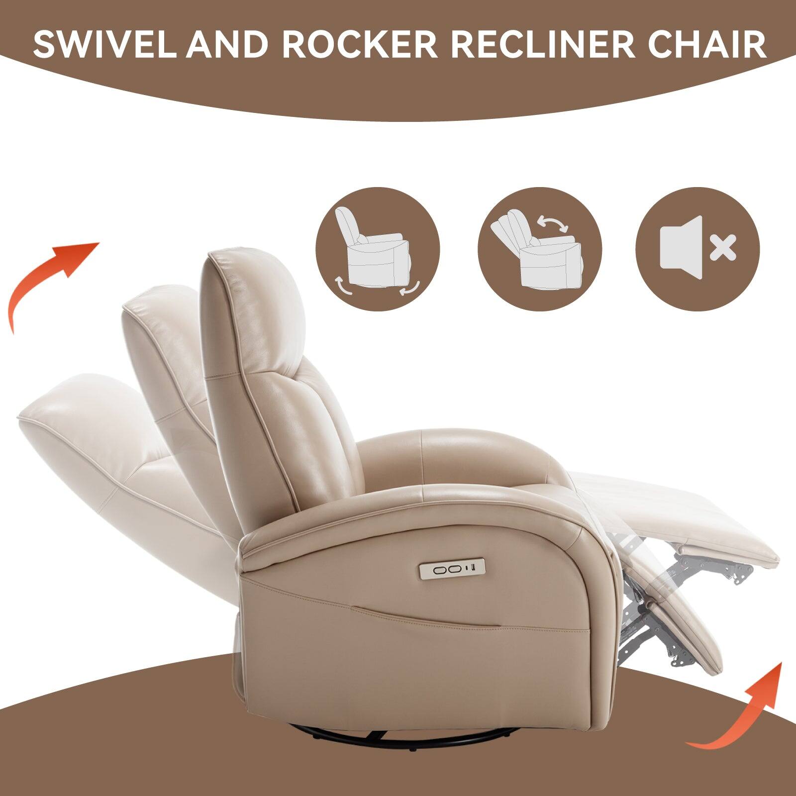 SWIVEL AND ROCKER RECLINER CHAIR OO.1 1
