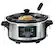 Angle. Hamilton Beach - Set & Forget 6-Quart Slow Cooker - Silver.
