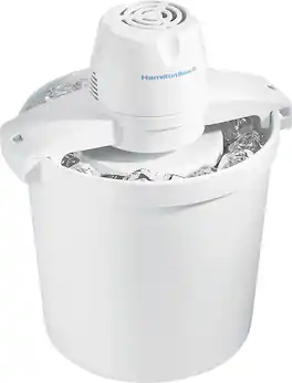 Hamilton Beach - 4-Quart Ice Cream Maker - White