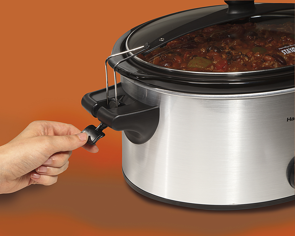 Best Buy: Hamilton Beach Stay or Go 6-Quart Slow Cooker Silver 33162R