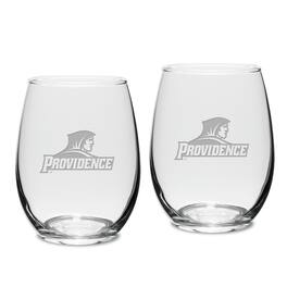 Jardine - Providence Friars 15oz. 2-Piece Stemless Wine Glass Set - Multicolor