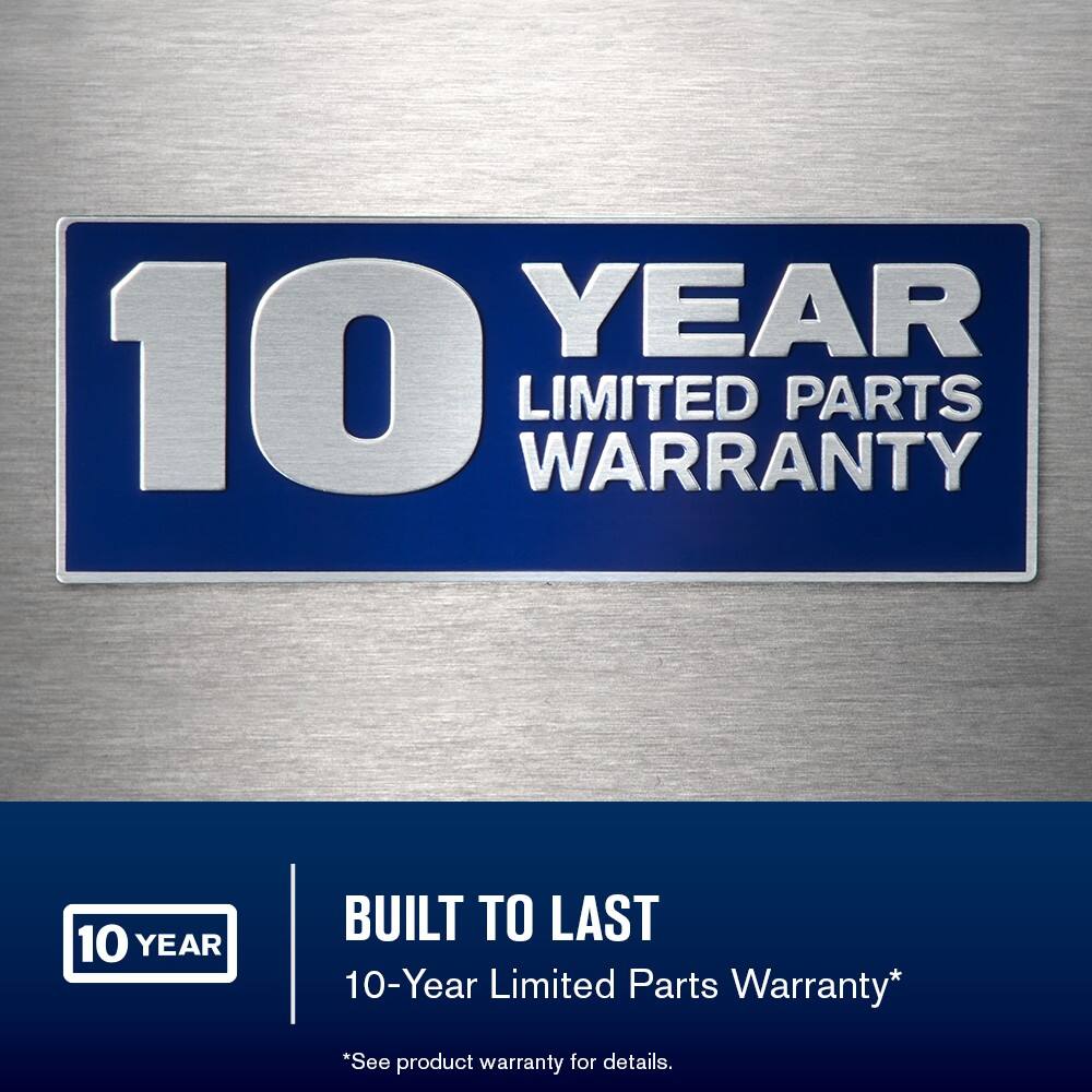 YEAR 10 LIMITED WARRANTY PARTS 10 YEAR BUILT TO LAST 10-Year Limited Parts Warranty* *See product warranty for details.