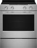 Front. KitchenAid - 5.3 Cu. Ft. Smart Slide-In Electric Range with Two Even-Heat Hyper Elements and Convection Cooking Modes - Fingerprint Resistant Stainless Steel.