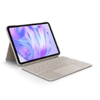 Logitech - Combo Touch for iPad Pro 11-inch (Latest Model)(M4 chip) Keyboard Case with Detachable Keyboard and Trackpad - Sand - Front_Zoom