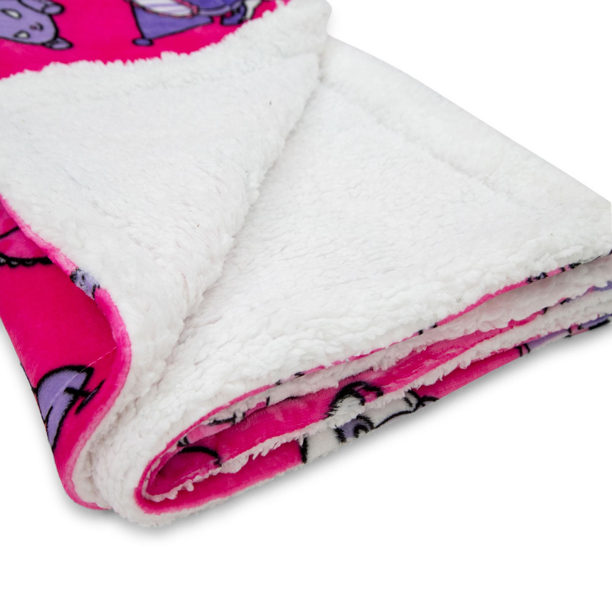 Alt View 10. The Northwest Group - Sanrio My Melody and Kuromi Pillow Fight Sherpa Throw Blanket | 50 x 60 Inches - Pink.