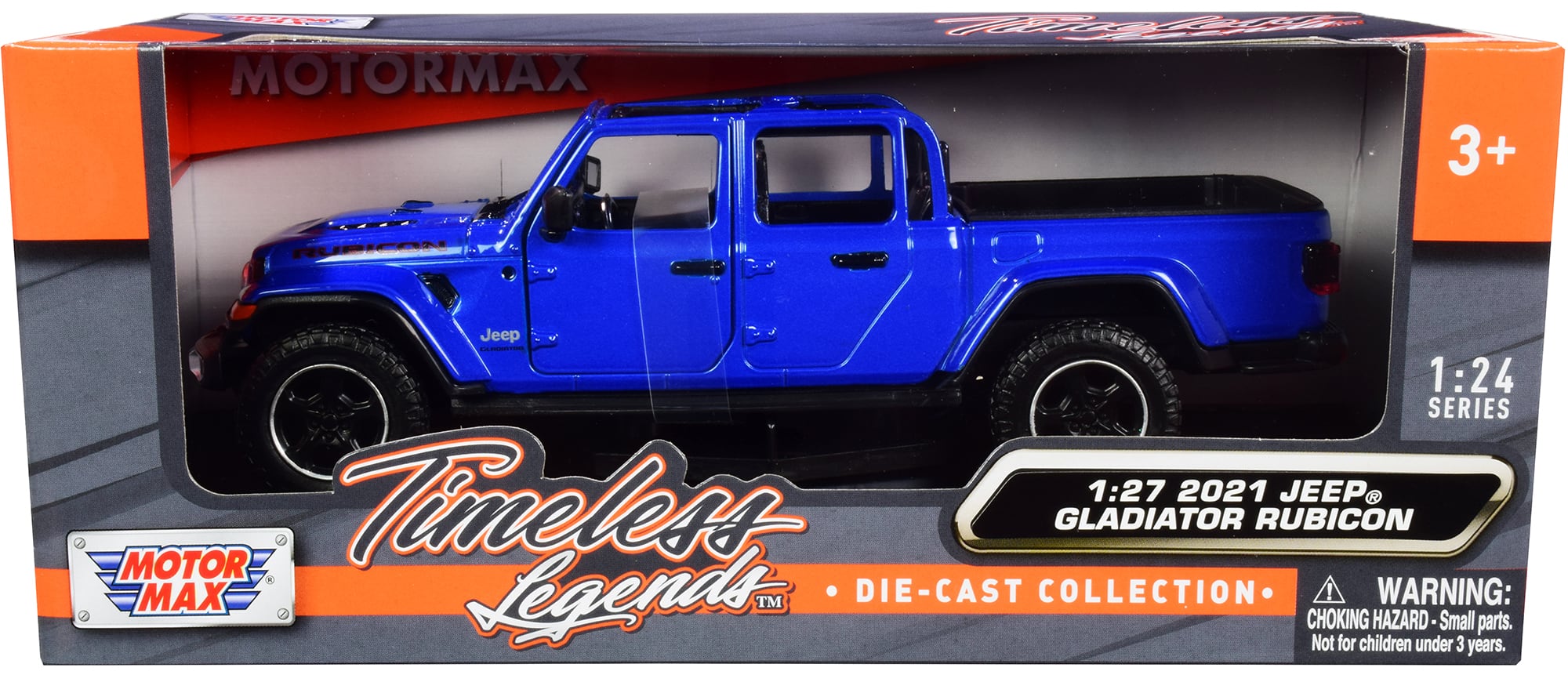 2021 Jeep Gladiator Rubicon (Open Top) Pickup Truck Blue 1/24-1/27 Diecast Model Car by Motormax price history on PriceWatchPro