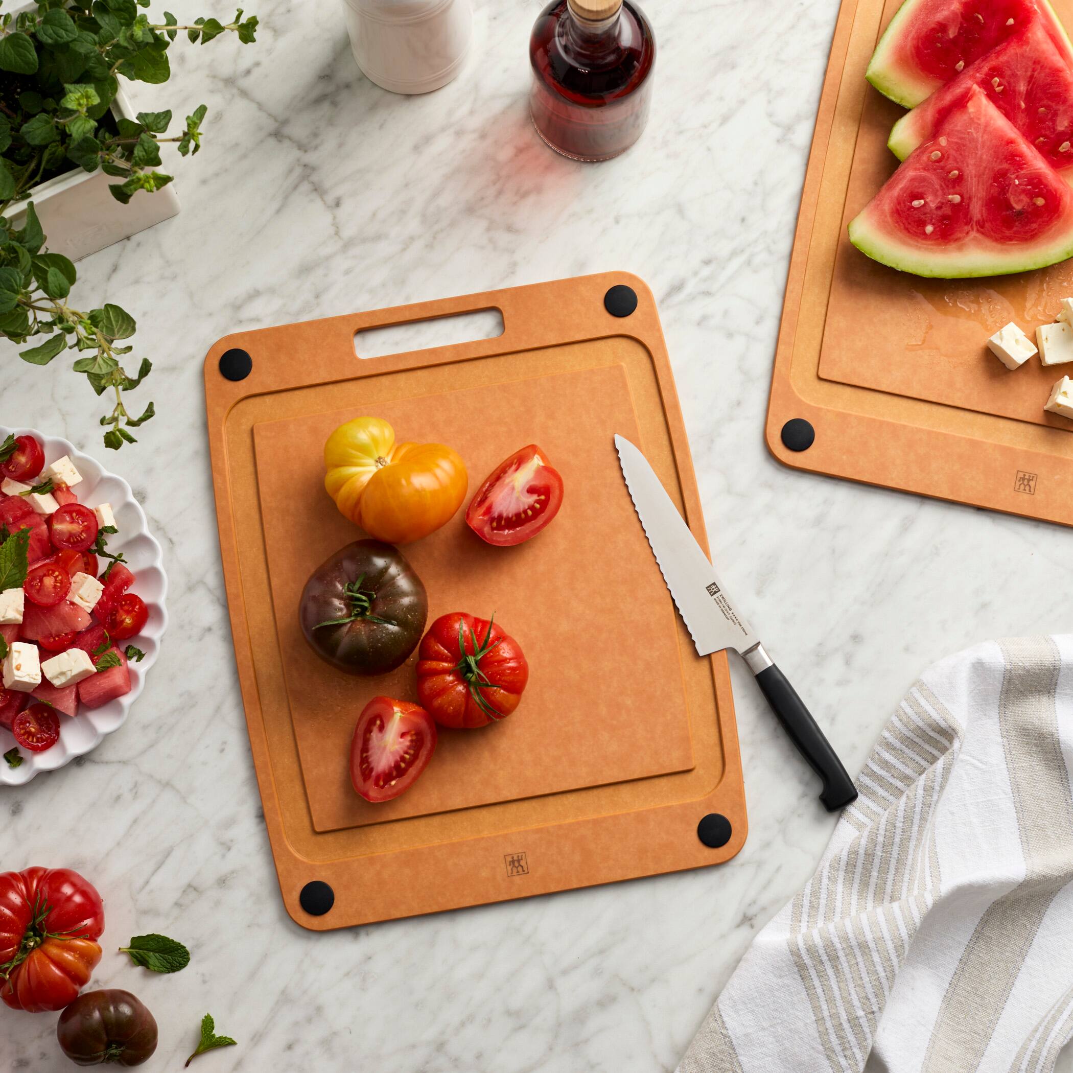 Alt View 3. ZWILLING - ZWILLING Plant Fiber 14-in x 11.25-in Non-Slip Cutting Board - Natural - Natural.