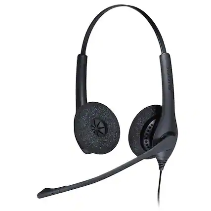 Front. Jabra - Jabra Biz 1500 QD Duo Headset with Noise Cancelling Microphone - Red.
