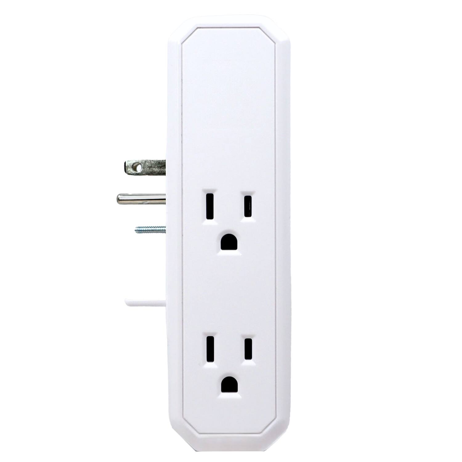 Alt View 2. Austere - 4-AC Outlet 2,500-Joule III Series Power Small-Appliance Surge Protector Wall Tap 3S-APS4-US1 - White.