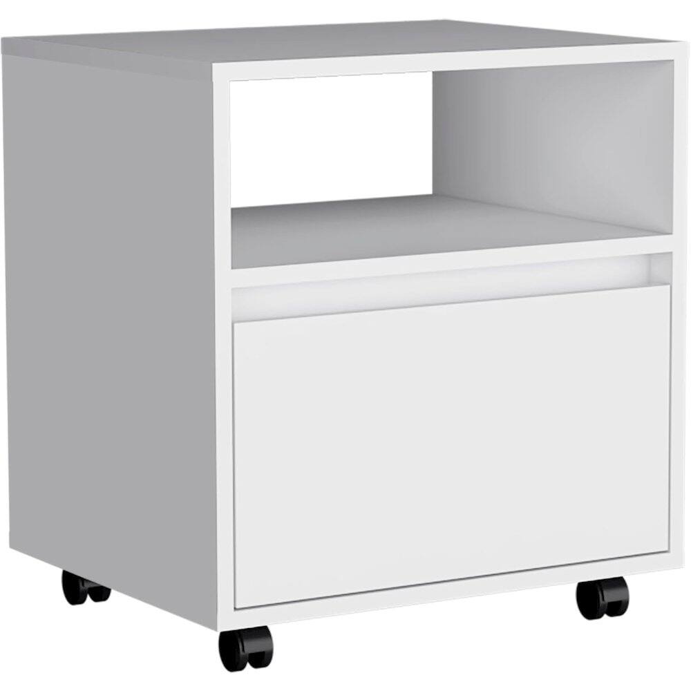 Front. TuHome - Austin Nightstand White MDF - White.