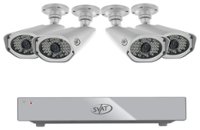 Front Zoom. SVAT Electronics - Pro 8-Channel, 4-Camera Indoor/Outdoor Security System - Silver.