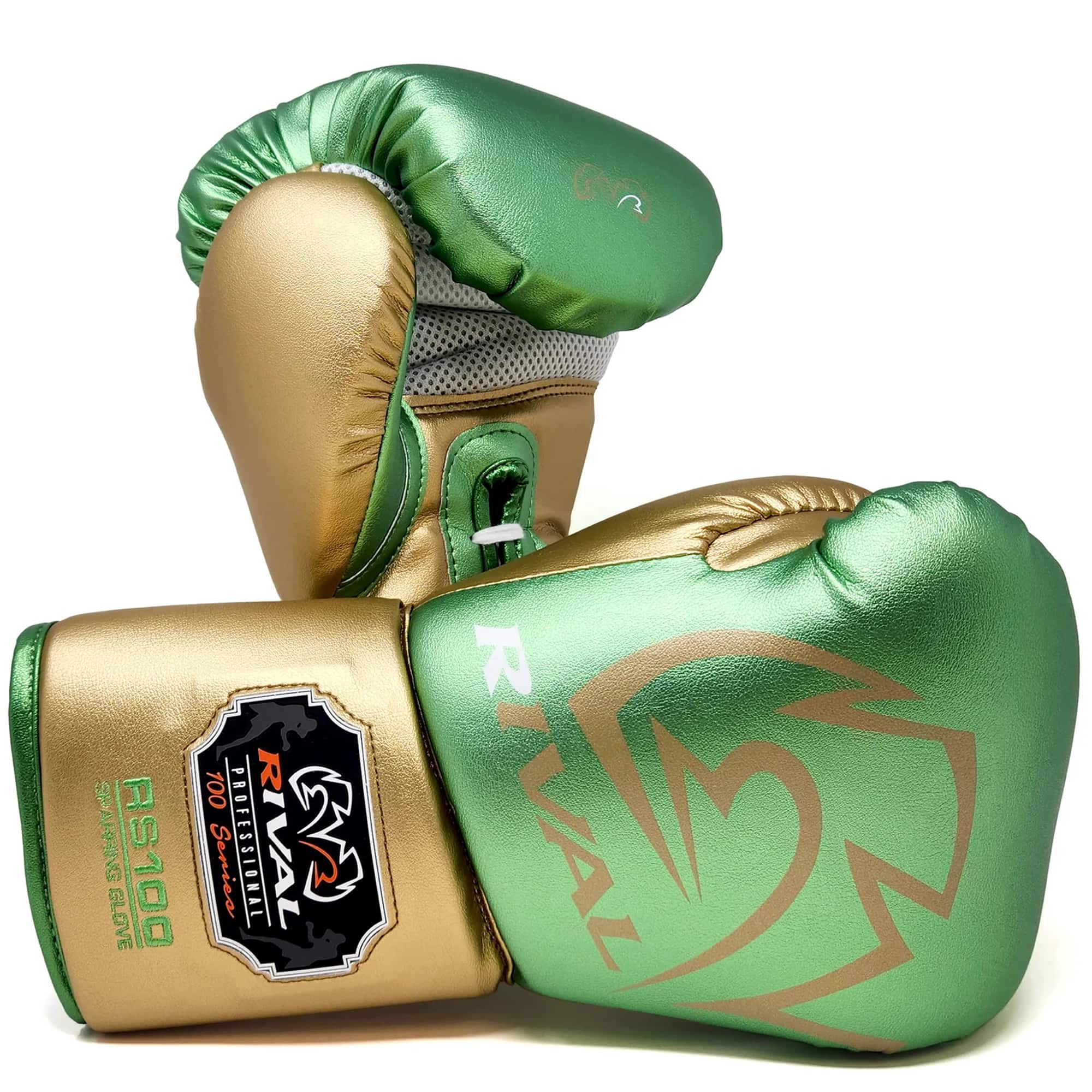RIVAL - Boxing RS100 Pro Lace-Up Sparring Gloves - 14 oz. - Green/Gold price history on PriceWatchPro