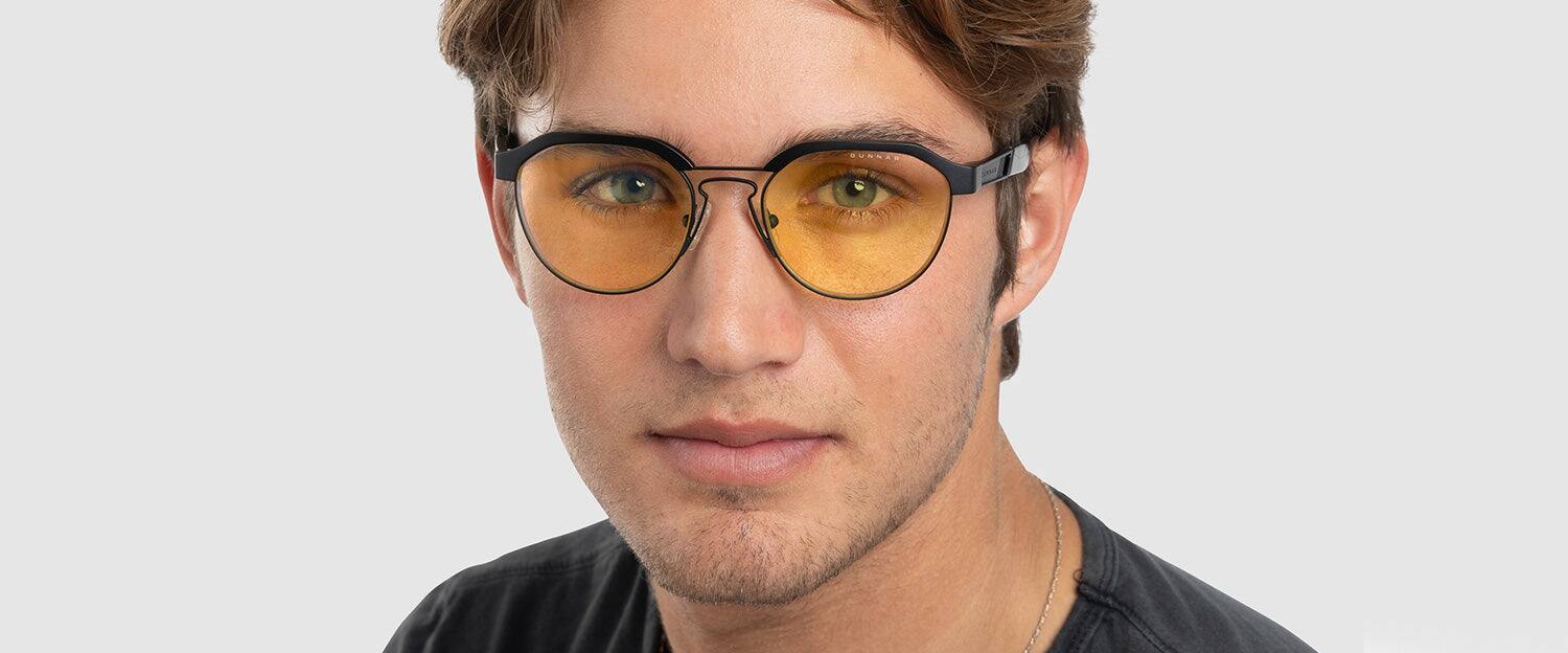 Alt View 9. GUNNAR - GUNNAR Computer Glasses  -  Campbell, Onyx, Amber Lens - Blue Light Blocking, Relieve Dry Eye, Anti Glare - Onyx.