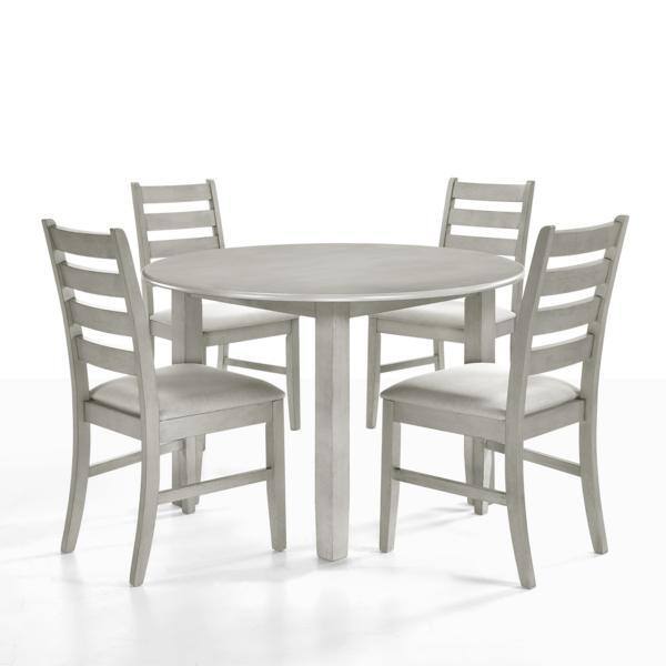 Alt View 1. New Classic Furniture - Furniture Pascal Wood Dining Chair in Driftwood (Set of 2) - Brown.