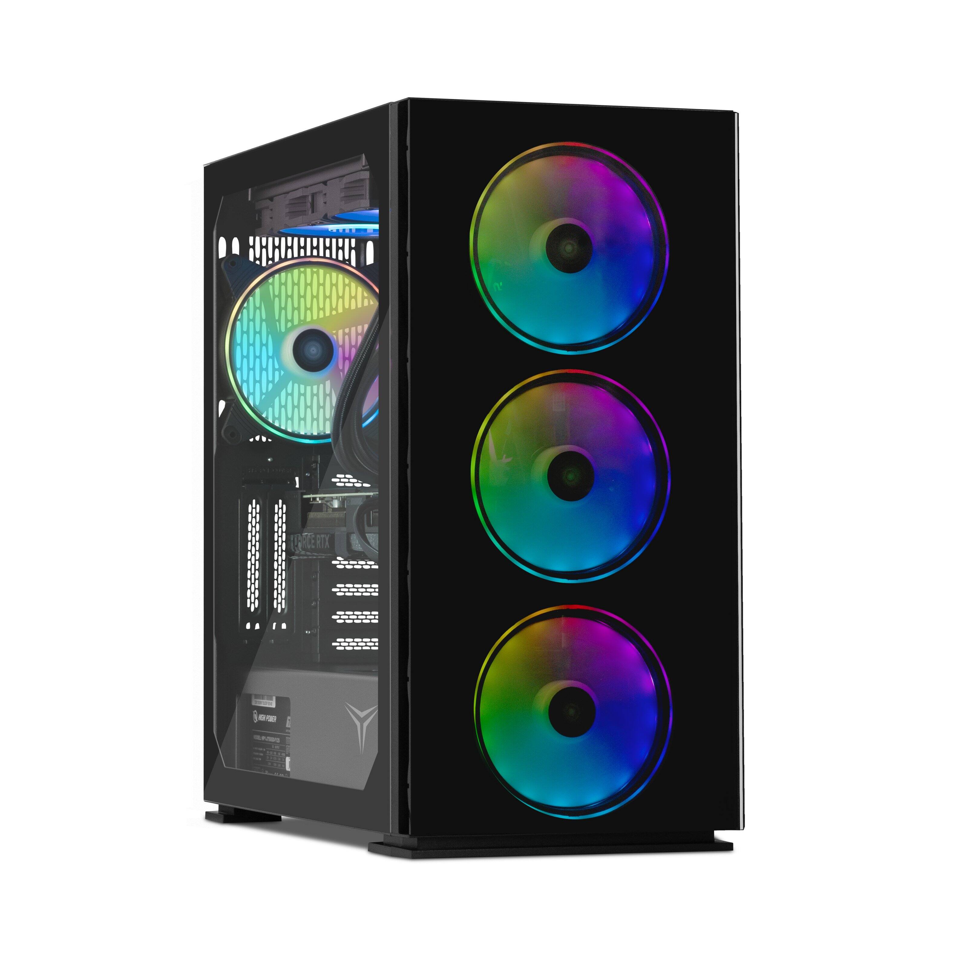 Angle. YEYIAN - Yeyian Yari Gaming Desktop - Intel Core Ultra 5 245KF - NVIDIA Geforce RTX 4070 Super - 32GB DDR5 - 1TB NVMe SSD - Black.