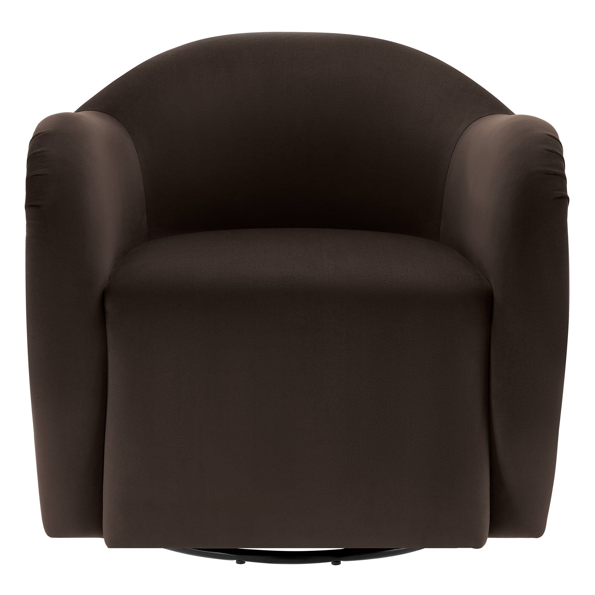 Alt View 2. Modway - Compose Performance Velvet Swivel Armchair by Modway - Brown.