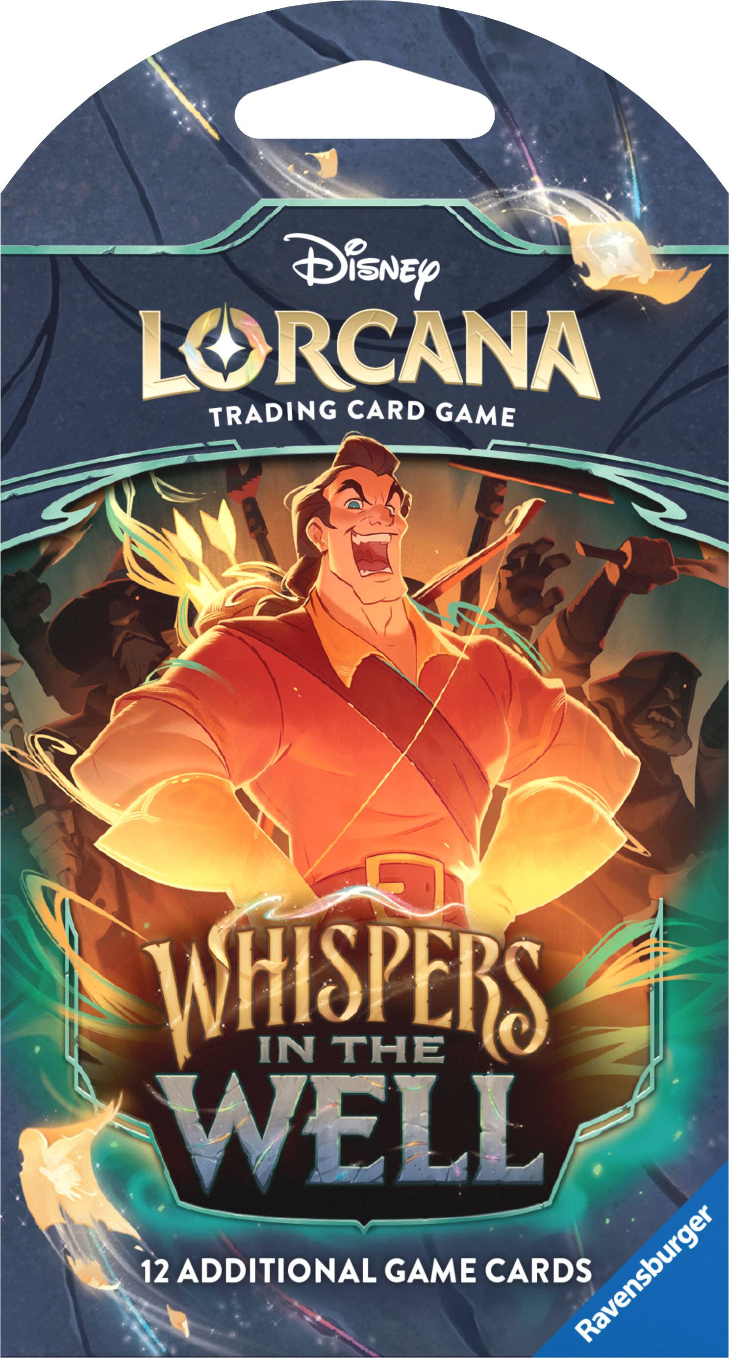 Disney LORCANA TRADING CARD GAME  
WHISPERS IN THE WELL  
12 ADDITIONAL GAME CARDS  
Ravensburger