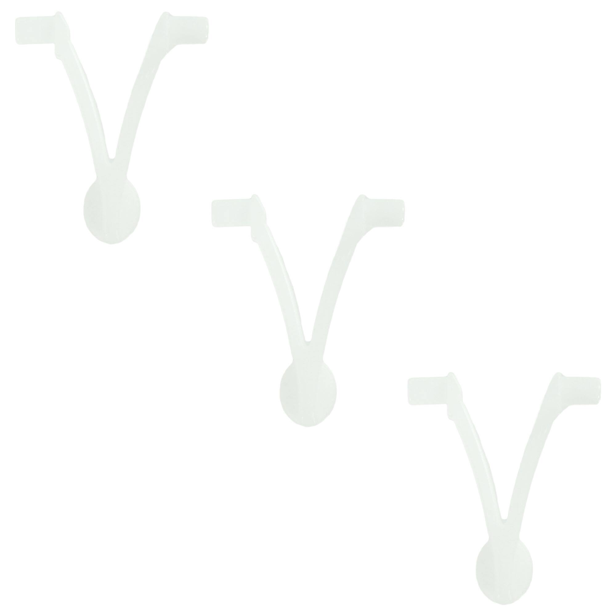 Alt View 1. Pool Central - 2" Quick Snap Replacement Butterfly Clips - Set of 3 - White.