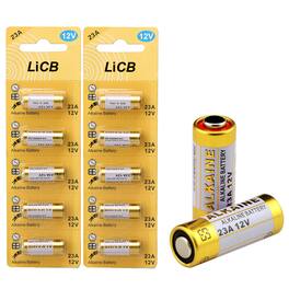 LiCB - A23 23A Batteries 12V 23AE Miniature Alkaline Battery (10 Pack)