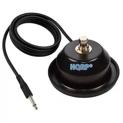 Front. HQRP - HQRP 1-Button Guitar Amp Footswitch 1/4" Replacement for Fender 099-4049-000 Mustang Blues Junior.