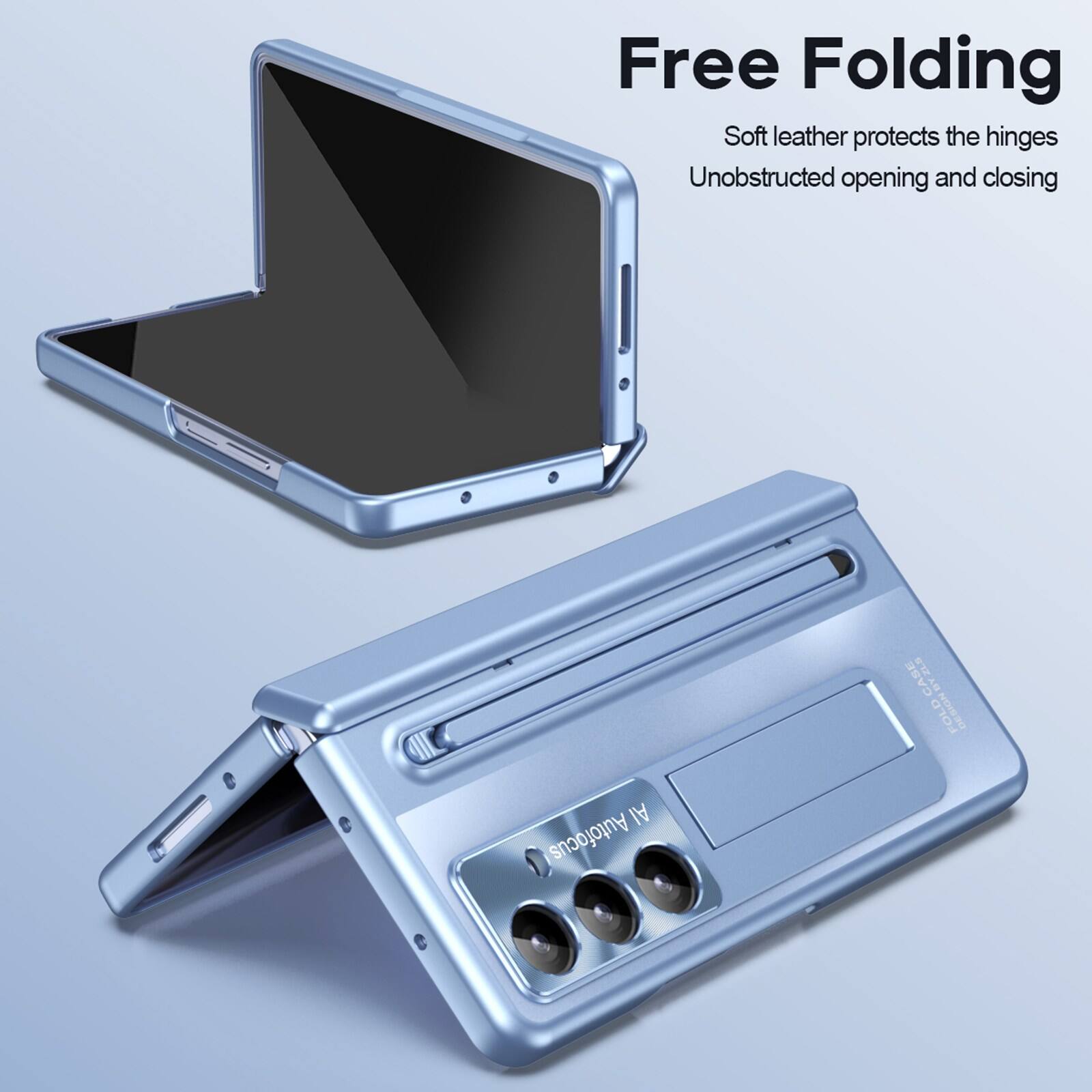Free Folding  
Soft leather protects the hinges  
Unobstructed opening and closing  

CASE ZLB i DESONVALE POLD Al Autofocus