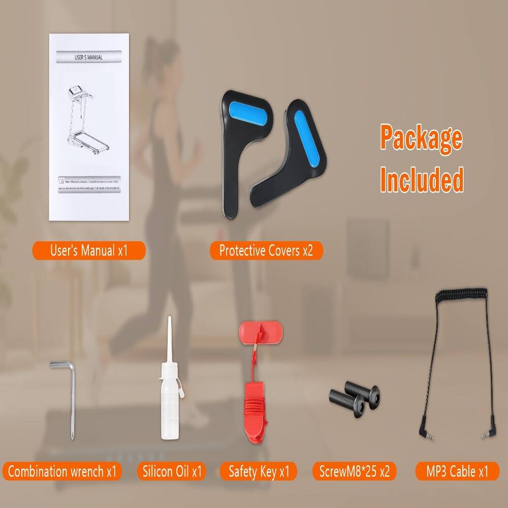 USER'S MANUAL

Package Included

User's Manual x1  
Protective Covers x2  
Combination wrench x1  
Silicon Oil x1  
Safety Key x1  
ScrewM8*25 x2  
MP3 Cable x1